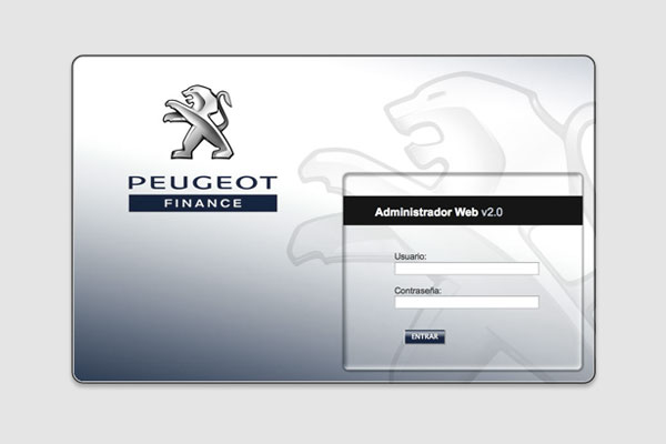 Peugeot Admin Web