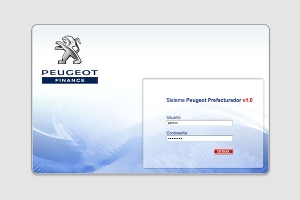 Peugeot Prefacturador